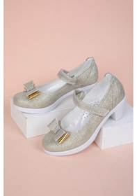 Resim EPAAVM - Topuklu Simli Altın Kız Çocuk Ayakkabı - VRKN021004FP Altın 