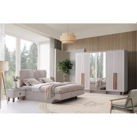 Resim Madrid Mdf Bazalı Yatak Odası Takımı 