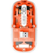 Resim Aurora Kablosuz Şeffaf Type-c Şarjlı Optik Mouse 