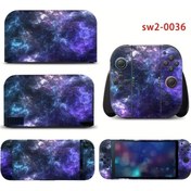 Resim Gaojunshop01 Nintendo Switch 2 Konsol Ve Kumandalar İçin Mor Dekoratif Çıkartma 