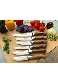 Resim Lazoğlu Sürmene Trabzon El Yapımı Mutfak Bıçak Seti 6'Lı Diğer 