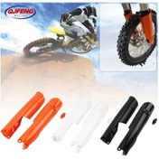 Resim Tongdashop Ktm Off-road 125-500cc 2016-2024 Siyah Abs Ön Fork Koruyucu Exc Sx Xc Modelleri 
