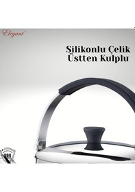 Resim 2 Lt. Küre Silikonlu Üstten Tutmalı Kettle Çelik 