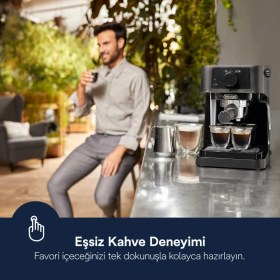 Resim DeLonghi Stilosa EC230.BK Manuel Espresso Makinesi 