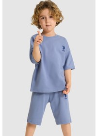 Resim U.s. Polo Assn. Erkek Çocuk İndigo Pijama Takım 50327090-vr028 