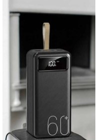 Resim Powerbank 60.000 Mah 4 Portlu Uzun Şarj Süreli Dijital Göstergeli 