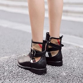 Resim Binicilik çizmeler kısa ayak bileği yağmur ayakkabıları su geçirmez kaymaz moda açık bahçe bayanlar kolay temiz 