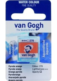 Resim Talens Van Gogh 1/2 Tablet Sulu Boya 278 Pyrrole Orange 