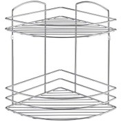 Resim Banyo Rafı Paslanmaz Metal Krom Kaplı 2 Katlı (413551166) Gümüş 