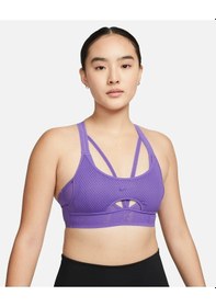 Resim Nike Dri-fıt Adv Indy Hafif Destekli Dolgulu Askılı Kadın Spor Sütyeni Mor 