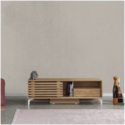 Resim PASİFİC HOME Lulu Metal Ayaklı Sürgülü Tv Ünitesi, 150 Cm, Meşe 