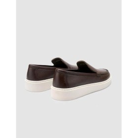 Resim Cabani %100 Hakiki Deri Kahverengi Erkek Loafer 