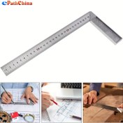Resim 300mm Alüminyum Alaşımlı Sağ Açı Kare Cetvel, Kalın Saplı, 0.1mm Ölçüm Hassasiyeti, 304 Paslanmaz Çelik, Şarj Edilmemiş, Pil Yok, ePathChina 