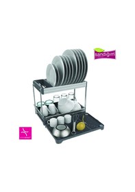 Resim Primanova Katlanabilir 2 Katlı Alüminyum Bianka Bulaşıklık D14693 