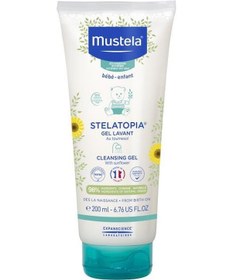 Resim Mustela Stelatopia Cleansing Gel Bebek Krem Şampuan 200 ML 
