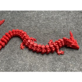 Resim Esnek Kristal Ejderha Figürü 40 Cm Hareketli Oyuncak, Dekoratif 