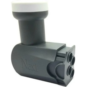 Resim Next YE-404 Platinum Quad 4 Çıkışlı LNB – 0.1 dB Yüksek Kazanç, Düşük Gürültü, 4K UltraHD ve FullHD Uyumlu 