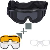 Resim swisse Balistik Koruyucu Taktikal Gözlük Siyah Swiss Eye F-tac 