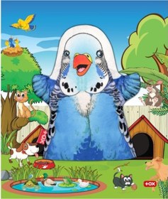 Resim Tox Muhabbet Kuşu Evcil Hayvanlar Keçe El Kukla T312 . Eğitici Oy 