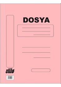 Resim Stilo Tam Kapak Pembe Dosya Lüks - 6 Adet Çok Renkli 