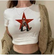 Resim Snapbuy Beyonce Kovboy Carter Kırpılmış Üst - Gyaru Harajuku Yaz Coquette Vintage Kadın Giyimkırmızıkadın Kirmizi 