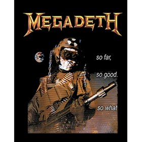 Resim Megadeth So Far So Good Büyük Sırt Patch Yama 