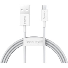Resim Baseus Superior Series Usb To Mikro Hızlı Şarj Ve Data Kablosu 2a 1m Beyaz 
