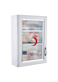 Resim Ecza Dolabı İçi Dolu İlk Yardım İçerikli Pvc 50 x 35 x 16 CM 159 Beyaz 