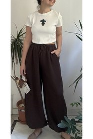 Resim LaSorella Butik KADIN KAHVERENGİ ŞALVAR 