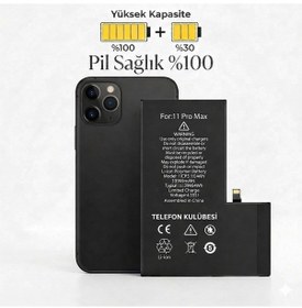Resim Apple iPhone 11 Pro Max Uyumlu Batarya Pil Güçlendirilmiş + Tamir Seti 