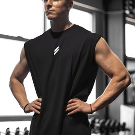 Resim Yeni Fitness Spor Yeleği Erkekler İçin | Yazlık Günlük Koşu Antrenmanı, Bol Bol Büyük Beden File Yuvarlak Yaka Üst, Nefes Alabilir Hafif, Kolsuz, Isı Transfer Baskılı. 