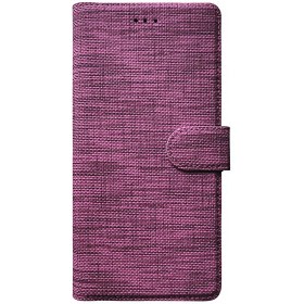 Resim Samsung Galaxy A9 2018 Kılıf Fabric Book Wallet Mor 