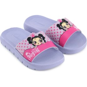 Resim Gezer Little Princess Yazlık Kız Çocuk Pu Islak Zemine Uygun Rahat Taban Ev Bahçe Banyo Havuz Terlik 
