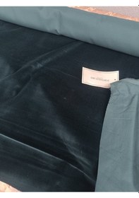 Resim Pontoglio 1883 Kadife Kumaş %100 Pamuk 150cmx200cm Petrol Mavisi 