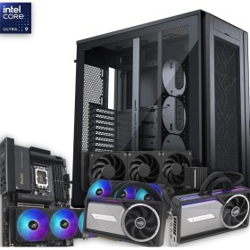 Resim Ultra 9 285K 256GB Ddr5 4tb M2 + 14TB HDD Rtx 5090 Lc x 2 Sıvı Soğutuculu (Çift Ekran Kartı) W11P 