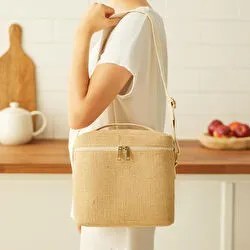 Resim Orta Boy Jüt Soğuk Tutan Çanta 23 X 16 X 23 Cm 