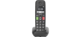 Resim Gigaset E290 Geniş Ekran Siyah Telsiz Dect Telefon 