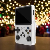 Resim Gaojunshop01 R36s Retro El Konsolu 3.5 İnç Hd Ekran 64gb Beyaz Taşınabilir Oyun Cihazı 