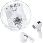 Resim Rogfer Onıkuma T301 Şeffaf Karikatür Kablosuz Bluetooth Kulaklık Beyaz - White 