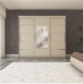 Resim Sürgülü Gardırop Koton Vizon 275cm 