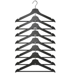 Resim Barbun Ikea Bumerang 8'Li Ahşap Giysi Askısı - Siyah Diğer 