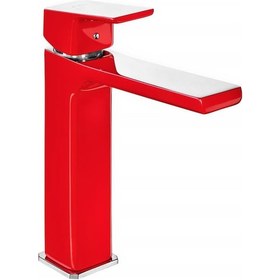 Resim Eca Tiera Orta Boy Lavabo Bataryası Kırmızı - Krom 103388003 