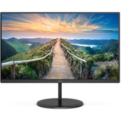 Resim Q27V4EA 27" IPS 4 ms 75 Mhz 1xHDMI 1xDP QHD 2560x1440 Hoparlör Çerçevesiz Flicker-Free Vesa Siyah Monitör AOC
