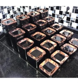 Resim Özbience Siyah Bakır 4 Takım, 20 Parça, Şık ve Dayanıklı Mutfak Seti 