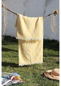 Resim Baveno Pamuklu 90 x 180 Peştemal Plaj Havlusu Jakarlı 