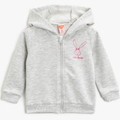 Resim Kız Bebek Sim Detaylı Sweatshirt 