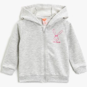 Resim Kız Bebek Sim Detaylı Sweatshirt 