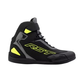 Resim RST Sabre Moto CE deri motosiklet botları siyah/gri/fluo sarı 41 `+ Ücretsiz Gmoto 10in1 Çok Amaçlı Alet 