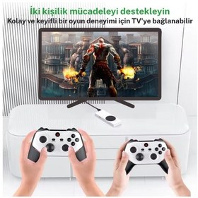 Resim Retro Tv Bağlantılı Oyun Konsolu 2 Kablosuz Kol, Dahili 4k Hd Konsol, 10.000+ Oyun, Gta 