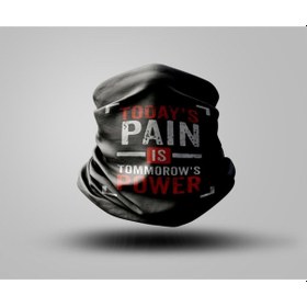 Resim Yazı Tasarımlı Motorcu Buff Maske Outdoor Boyunluk Unisex Bandana Siyah 